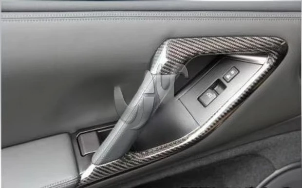 Trade Assurance Carbon Fiber Inner Door Handle Fit For 2008-2013 R35 GTR Carbon Fiber Inner Door Handle Trim